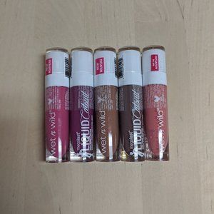 Wet n Wild Lipstick. Bundle of 5